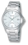 Men s Pulsar® Link Bracelet Silvertone Watch