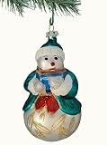 Barcana 4.5-Inch Shatterproof Snowman Caroler, Christmas Ornaments, Set of 2
