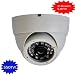 Security High Resolution Vandalproof Turret Dome Camera SONY HQ1 550 TVL 2.8 mm lens DC 12V, White