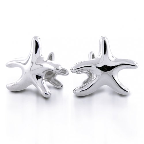 Bling Jewelry Designer Inspired Sterling Silver Starfish Cufflinks