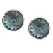  : AQUAMARINE COLOR CRYSTAL STUD EARRINGS