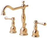 Danze D304057PBV Opulence Two Handle Widespread Lavatory Faucet, Polished Brass