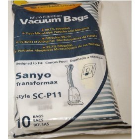 Sanyo Transformax Vacuum Bags - 10 pack - Generic