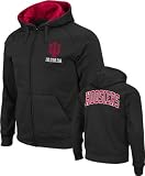 Indiana Hoosiers Charcoal Bootleg Full-Zip Fleece Hooded Sweatshirt