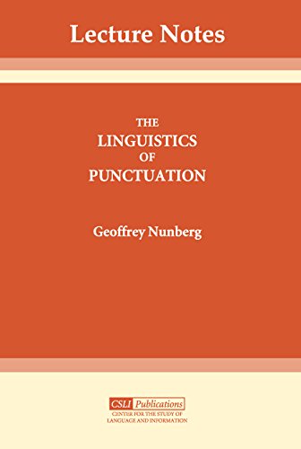 The Linguistics of Punctuation (Lecture Notes)