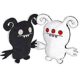 UglyDoll Little Ugly Turny Burny, Black & White