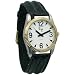 Low Vision Watch: Mens with White/Black Face and Leather Band