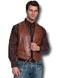 Lambskin Vest in Antique Brown