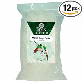 Eden Selected Mung Bean Pasta, 2.4-Ounce Packages (Pack of 12)