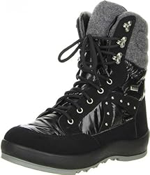 VISTA Damen Winterstiefel Snowboots schwarz, Größe:38;Farbe:Schwarz