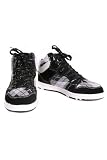 Twisted Grey Argyle High-Top Sneakers