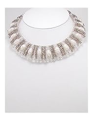 Fresh Water Pearl Necklace In Zinc