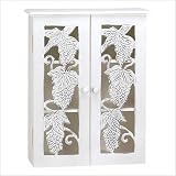 Graceful Grapevine Wood Wall Cabinet