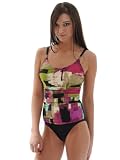 FantaSizer Swim Suit 1 Piece Tank Underwire Swimwear Look Thinner SeXy D Cups Sizes: 8 12 or 14