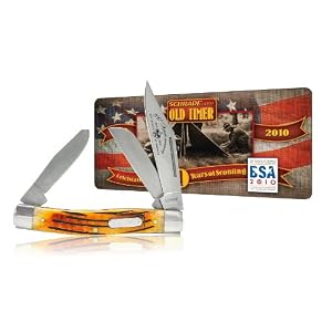 Schrade 8BRBSAT Old Timer Senior Stockman Knife Boy Scouts of America 100th Anniversary... by 
