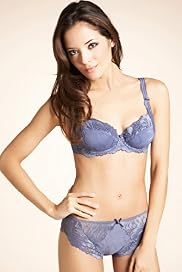 Per Una Floral Lace Padded Balcony Bra