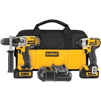 Dewalt DCK290L2R 20-volt MAX Li-Ion 3.0 Ah Hammer Drill and Impact Driver Combo Kit - Factory Serviced