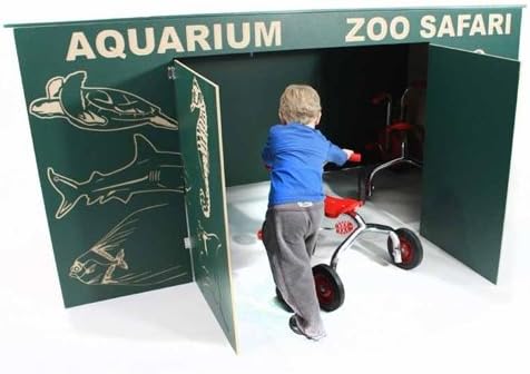 Wholesale Playgrounds RPE-9160NSM Trike Storage Neutral Colors Surface Mount