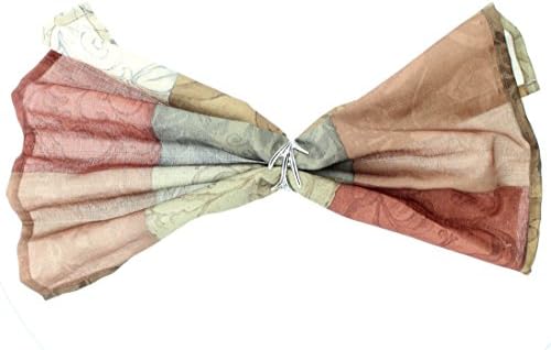 Decors4less Napkin Rings for Dinners, Parties, Holidays, Everyday Use, Set of 4, Silver Branch