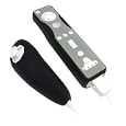 Eforcity Premium 2 Tone Virgin Silicone Skin Case For Nintendo Wii Remote Control & Nunchuk Black / Gray