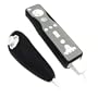 Eforcity Premium 2 Tone Virgin Silicone Skin Case for Nintendo Wii Remote Control & Nunchuk Black / Gray