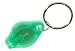 Lucky Cellphone Charm Flashlight White LED Keychain. Smallest, Lightest, Brightest. Now in Green!