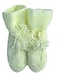 Hand-knitted Baby Booties By Grandma - Pastel Yellow