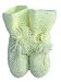 Hand-knitted Baby Booties By Grandma - Pastel Yellow