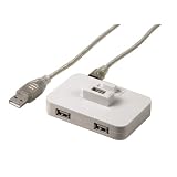 Hama Docking USB 2.0 Hub 1:4, Weiß