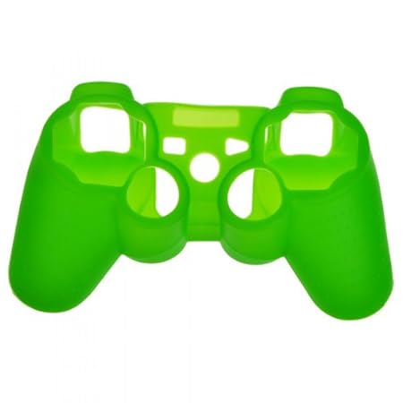 EarlyBirdSavings Brand New Silicone Skin Case Combo for Sony Playstation PS3 Controller Green
