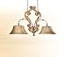 Corbett Lighting 20-52 Gilded Rust with Gold Leaf La Brea Renaissance Two Light Down Lighting Island / Billiard Fixture from the La Brea Collection