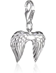 VINANI brand Germany 925 Sterling Silver Charm Pendant 2 Wings shiny Angel HZF
