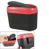 Amico Car Vehcile Two-way Open Style Black Red Plastic Garbage Bin Amico Car Vehcile Two-way Open Style Black Red Plastic Garbage Bin