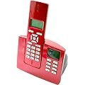 Olympia digitales schnurloses Telefon Modell Cool answer single mit Strahlungsreduzierungsfunktion ECO Mode und Anrufbeantworter Farbe rot