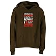 Sweatshirt Woman Brown " The More I Learn About People The More I Love My Chinese Shar Pei " Dog