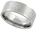 Stainless Steel 5/16 in. (8 mm) Lesbian Symbol Ring (Available in Sizes 5 to 9)