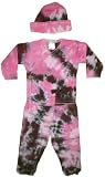 Baby Steps Pink and Brown Dip Dye Set Size 3M