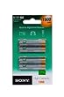 Sony NHAAAB4F - Pila recargable de Ni-Mh, AAA 1.2 volts, 1.000 mah