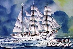 Minicraft Collection - The Tall Ship - USCGC Eagle - 1000 Piece Japanese Style Jigsaw Puzzle, 20x30"