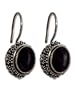 Onyx earrings, 'Island Blooms' 1" L