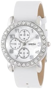 Breda Women's 8173-setA Allison Rhinestone Bezel Interchangeable Band Watch Set