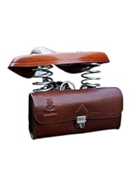 Sports: OLizee? Vintage Style PU Leather Bike Saddle Bag Seat Bag Tail Pouch - OLizee