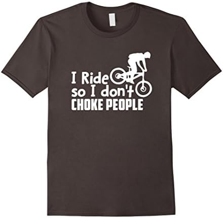 Men's Funny BMX, Mountain Bike, MTB, Cycling - I Ride So T Shirt XL Asphalt