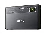 Sony DSC-TX9H Digitalkamera (12 Megapixel, 4-fach opt. Zoom, 8,9 cm (3,5 Zoll) Display, 3D Schwenkpanorama,  Full HD Video) dunkelgrau