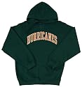 Miami Florida Hurricanes Classic Hooded Pullover Sweatshirt with Arch
