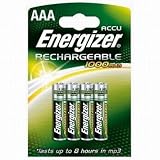 Energizer 1000mAh AAA NiMH Rechargeable Battery (Pack of 4)