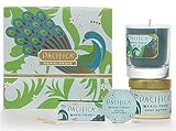 Pacifica - Waikiki Pikake Scented Candle, Solid Perfume Aromatherapy Body Lotion Gift Set