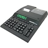 Monroe ULTIMATE Desktop 12 Digits Print/Display Calculator, IKT, Black