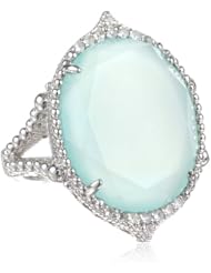 Judith Ripka "Arabesque" Large Oval Stone Ring