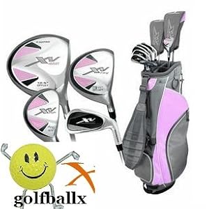 Affinity Ladies Right Hand XV Pink Golf Club Set W/bag &Free Putter; Regular or Petite Length; Fast Shipping